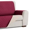Salvasofá Couch Cover Reversíble. Funda Para Sofá 4 Plazas Xl, Malva / Beige
