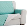 Salvasofá Couch Cover Reversíble. Funda Para Sofá 2 Plazas Xl, Aguamarina / Gris Claro