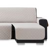 Salvasofá Chaise Longue Couch Cover Brazo Derecho 200cm, Marfil. Funda De Sofá Para Chaise Longue