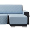 Salvasofá Chaise Longue Couch Cover Brazo Derecho 200cm, Azul Claro. Funda De Sofá Para Chaise Longue