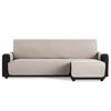 Salvasofá Chaise Longue Couch Cover Brazo Derecho 200cm, Lino. Funda De Sofá Para Chaise Longue