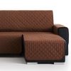 Salvasofá Chaise Longue Couch Cover Brazo Derecho 200cm, Marrón. Funda De Sofá Para Chaise Longue