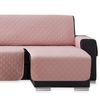 Salvasofá Chaise Longue Couch Cover Brazo Derecho 240cm, Rosa. Funda De Sofá Para Chaise Longue