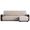 Salvasofá Chaise Longue Couch Cover Brazo Derecho 280cm, Lino. Funda De Sofá Para Chaise Longue