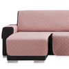 Salvasofá Chaise Longue Couch Cover Brazo Izquierdo 240cm, Rosa. Funda De Sofá Para Chaise Longue