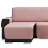 Salvasofá Chaise Longue Couch Cover Brazo Izquierdo 280cm, Rosa. Funda De Sofá Para Chaise Longue