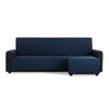 Cubre Sofá Chaise Longue Acolchado Maui Brazo Derecho 220cm, Azul. Protector Funda De Sofá Chaise Longue