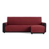 Cubre Sofá Chaise Longue Acolchado Maui Brazo Derecho 220cm, Rojo. Protector Funda De Sofá Chaise Longue