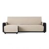 Cubre Sofá Chaise Longue Acolchado Maui Brazo Izquierdo 220cm, Beige. Protector Funda De Sofá Chaise Longue