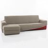 Funda Chaise Longue Super Elastica Relive Brazo Izquierdo Corto, Lino. Funda Elástica Para Sofá Chaise Longue