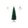 Solagua Árbol De Navidad Artificial Slim Verde Mate 150cm 214 Ramas, Arbol Flaco De Hoja Espumillón Con Soporte Metálico