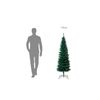 Solagua Árbol De Navidad Artificial Slim Verde Mate 150cm 214 Ramas, Arbol Flaco De Hoja Espumillón Con Soporte Metálico