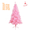 Solagua Árbol De Navidad Artificial Premium Rosa 210cm 958 Ramas, Árbol De Hoja Espumillón Con Soporte Metálico, Diámetro 110cm