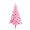 Solagua Árbol De Navidad Artificial Premium Rosa 240cm 1438 Ramas, Árbol De Hoja Espumillón Con Soporte Metálico, Diámetro125cm