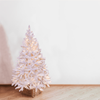 Solagua Árbol De Navidad Artificial Premium Blanco 210cm 958 Ramas, Árbol De Hoja Espumillón Con Soporte Metálico, Diámetro 110cm