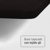 Base Tapizada Negro Sin Patas | Medidas 150 X 200 Cm | Tejido 3d Transpirable | Barras Transversales De Refuerzo