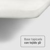 Base Tapizada Blanco Sin Patas | Medidas 150 X 190 Cm | Tejido 3d Transpirable | Barras Transversales De Refuerzo