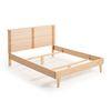 Dallas | Cama De Madera Con Cabecero | Medidas: 150x190 Cm| Color Natural