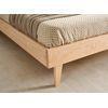 Dallas | Cama De Madera Con Cabecero | Medidas: 150x190 Cm| Color Natural