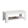 Mesa Centro Elevable En Color Blanco Artik Con Medida: 102x50x43 Cm