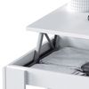 Mesa Centro Elevable En Color Blanco Artik Con Medida: 102x50x43 Cm