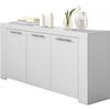 Aparador Buffet De 3 Puertas En Color Blanco Artik