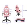 Silla Para Ordenador, Silla Ergonómica Para Juegos, Silla De Escritorio Para Oficina Con Altura Ajustable Y Ruedas, Sillas De Videojuegos Color Rosa/blanco.