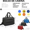 Bolsa De Cabina 40x20x25cm 20l Cab2-invi-negro