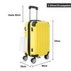 Maleta Cabina Abs 55x40x20cm (40l) - 20 Pulgadas Ruedas Doble 360º Rk01-amarillo-s