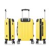 Maleta Cabina Abs 55x40x20cm (40l) - 20 Pulgadas Ruedas Doble 360º Rk01-amarillo-s