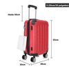 Maleta Cabina Abs 55x40x20cm (40l) - 20 Pulgadas Ruedas Doble 360º Rk01-rojo-s