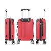 Maleta Cabina Abs 55x40x20cm (40l) - 20 Pulgadas Ruedas Doble 360º Rk01-rojo-s