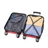 Maleta Cabina Abs 55x40x20cm (40l) - 20 Pulgadas Ruedas Doble 360º Rk01-rojo-s