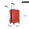 Raykong Maleta De Viaje Mediana Abs 66x43x28,5cm 80l Expandible Rk01-rojo-m