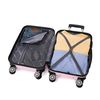 Maleta Cabina Abs 55x40x20cm (40l) - 20 Pulgadas Ruedas Doble 360º Rk01-rosaclaro-s