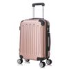 Maleta Cabina Abs 55x40x20cm (40l) - 20 Pulgadas Ruedas Doble 360º Rk01-rosadorada-s