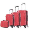 Raykong Juego De Maletas Abs Rígida 4 Piezas|maleta Cabina 55cm|maleta Mediana 68cm|maleta Grande 78cm|neceser 29cm|rojo