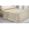 Juego De Sábanas De Invierno Franela 100% Algodón Emma Para Cama De 90 Beige