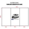 Cama Para Camper Ford Transit Connect - 5cm Grosor Con Hr Suave 20kg/m3 - Azul