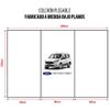 Colchón Camper Ford Transit Connect - 8cm De Grosor Con 30kg/m3 Y 6cm De Viscoelástica - Marrón