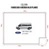 Cama Camper Ford Transit 2003 Con Muebles - 3cm De Grosor Con Hr 20kg/m3 De Sensación Suave - Azul