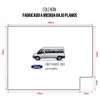 Cama Camper Ford Transit 2003 Con Muebles - 8cm De Grosor Con Hr 25kg/m3 Y  6cm De Viscoelástica - Beige