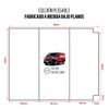 Cama Para Nissan Nv300 Combi - 5cm Grosor Con Hr 20kg/m3. Suave, 3cm De Viscoelástica - Rojo