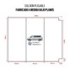 Cama Para Volkswagen Transporter T5 - 5cm Grosor Con Hr 20kg/m3. Suave, 3cm De Viscoelástica - Beige