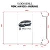 Cama Para Camper Renault Space - 5cm Grosor Con Hr Suave 20kg/m3 - Marrón