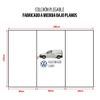 Cama Camper Volkswagen Caddy - 3cm De Grosor Con Hr 20kg/m3 De Sensación Suave - Beige