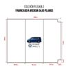 Cama Camper Volkswagen Caravelle T6 - 3cm De Grosor Con Hr 20kg/m3 De Sensación Suave - Azul