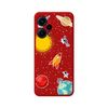 Funda Silicona Líquida Roja Para Xiaomi Poco F5 5g Diseño Espacio Dibujos