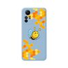 Funda Silicona Líquida Azul Xiaomi Redmi Note 12s Diseño Abeja Dibujos