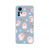 Funda Silicona Líquida Azul Xiaomi Redmi Note 12s Diseño Cerdos Dibujos